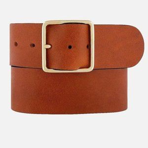 60000 Naomi | Women's Wide Leather Waist Belt | Gold Buckle
